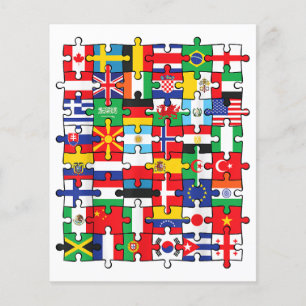 Papier Drapeaux de pays du monde drapeau international