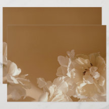 Dreamy beige floral Elegant Scrapbook Paper