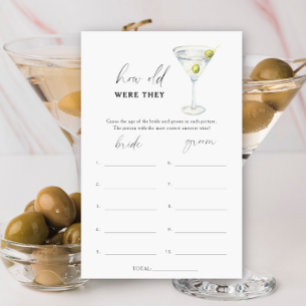 Papier Dry Martini Quel âge avaient-ils de la naissance ?