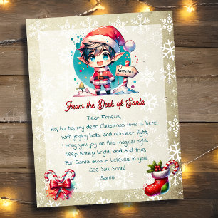 Papier Du bureau de Père Noël pour les enfants Anime El