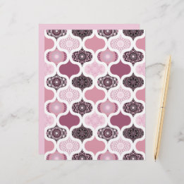 Papier Dusky Rose Dot Mandalas Patchwork Scrapbook Paper