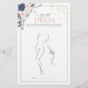 Papier Dusty Blue Blush Rose Gold Devinez Le Jeu De Robe