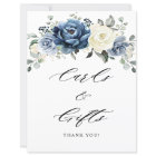 Dusty Blue Navy Champagne Ivory Floral Mariage