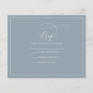 Papier Dusty Blue RSVP