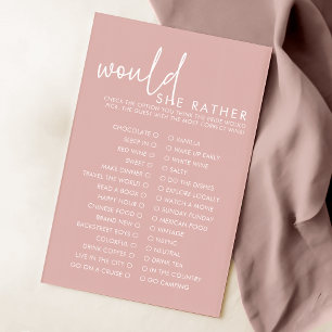Papier Dusty Rose Voudrait-Elle Plutôt Fête des mariées J