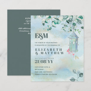 Papier Dusty Sage Green EUCALYPTUS Mariage du budget du j