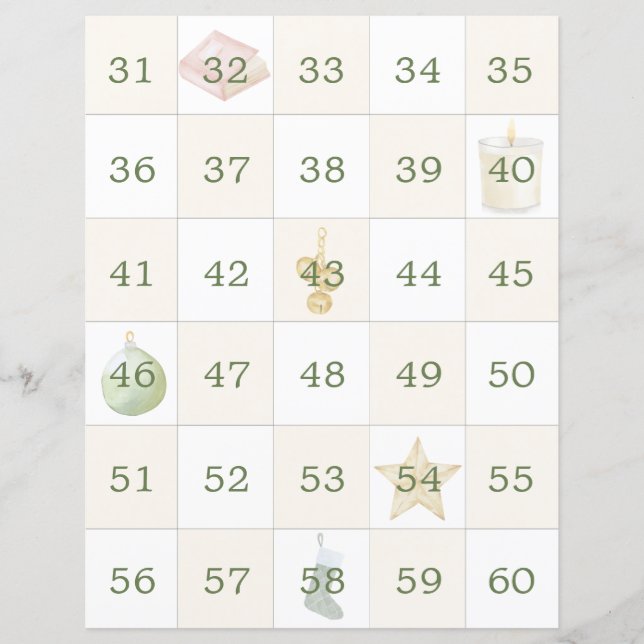 Papier Échange de cadeaux d'objets préférés Ordre des inv (Devant)