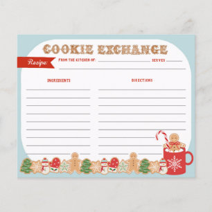 Papier Échange de cookies de Noël   Recette