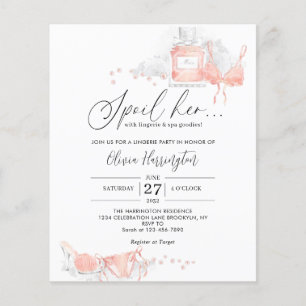 Papier ÉCONOMISEZ Peach Blush Spock Sa Fête des mariées d