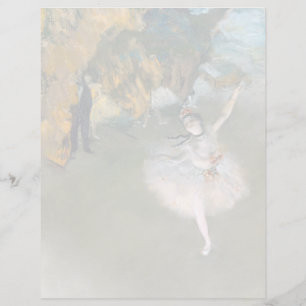 Papier Edgar Degas L'étoile ou la danseuse sur scène