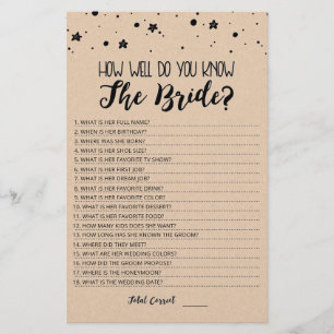 Papier Editable Comment connaissez-vous bien le jeu Bride
