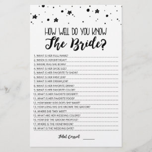 Papier Editable Comment connaissez-vous bien le jeu Bride