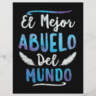 Papier El Mejor Abuelo Del Mundo Grandpa Fête des pères