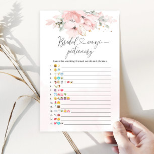 Papier Élégant Blush floral nuptiale émoticône jeu pictio