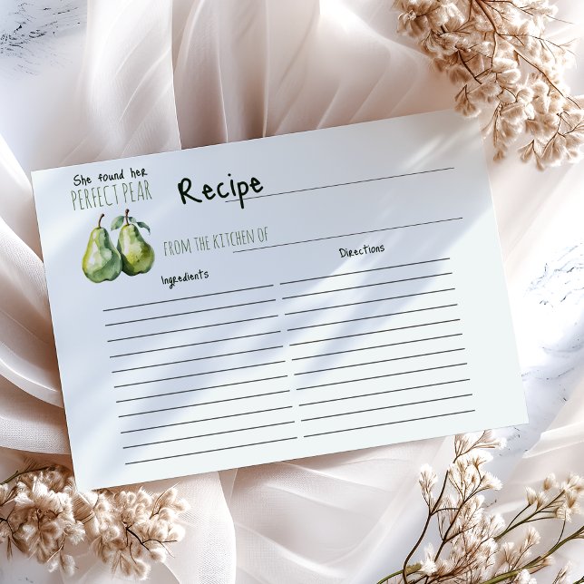 Papier Elégant Brunch Parfait Fête des mariées de poires  (Créateur téléchargé)
