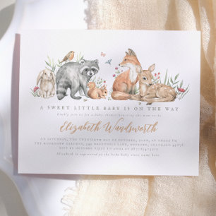 Papier Élégant Budget Animaux de la Forêt pour Baby Showe