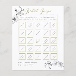 Papier Elégant cadre or Fête des mariées orchidée jeu de 