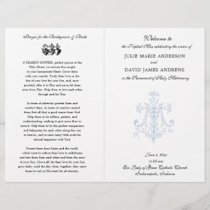 Papier Élégant catholique Messe latine Mariage Marian Pro