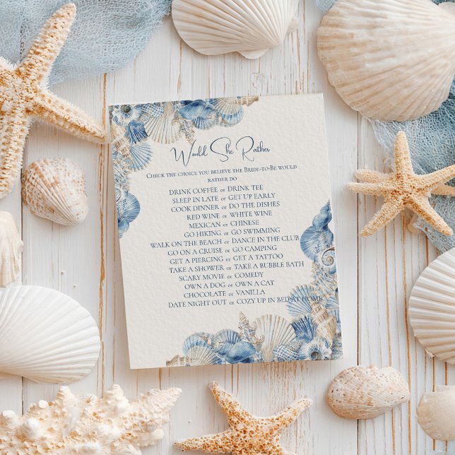 Papier Elégant Coquillage Plairait-Elle À La Fête des mar (Créateur téléchargé)