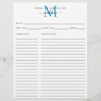 Élégant de la cuisine de Blue Monogram Recette