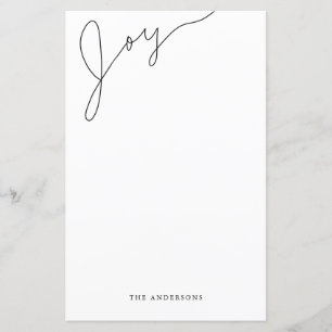 Papier Élégant écriture manuscrite Noël Stationnaire