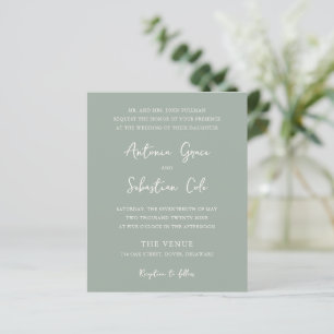 Papier Élégant Faire-part de mariage de budget écologique