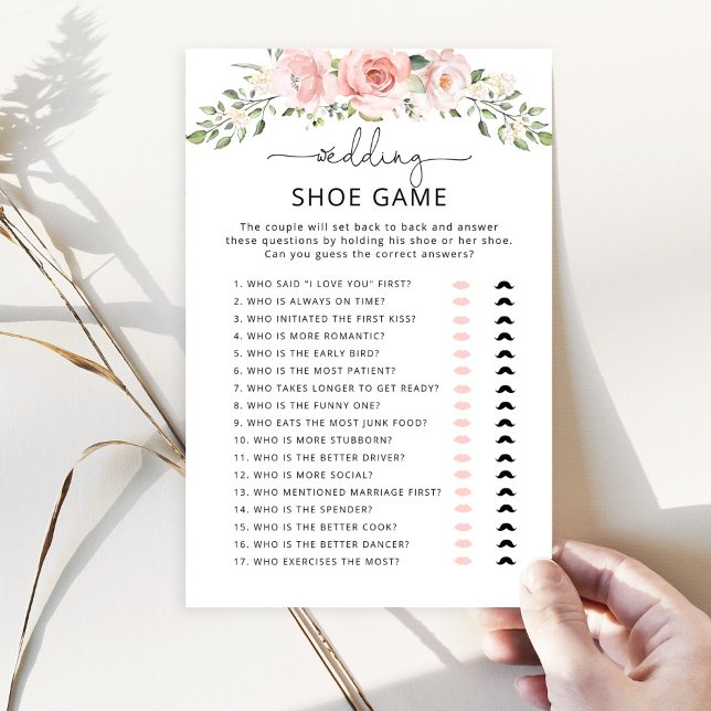 Papier Élégant floral roux Le jeu de chaussures mariage (Créateur téléchargé)