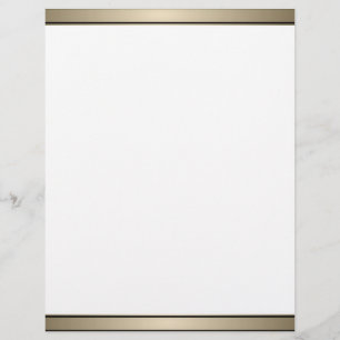 Papier Elégant Gold Band et Black Lettons head