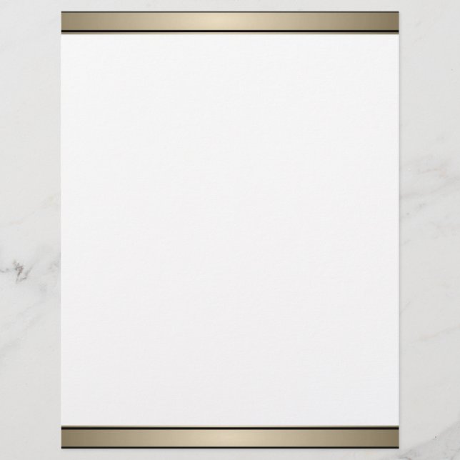 Papier Elégant Gold Band et Black Lettons head (Devant)