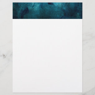 Papier Elégant Motif d'aquarelle Mandala Turquoise