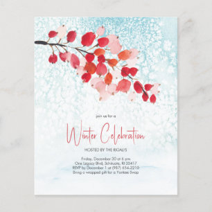 Papier Élégant Noël Holiday Budget Invitation