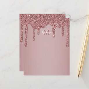 Papier Élégant Rose Gold Sparkle Parties scintillant  Mon