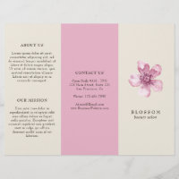 Elégant salon rose cerisier en fleurs Tripli Broch