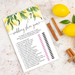 Papier Elégante aquarelle Citron Mariage de chaussures ca