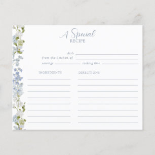 Papier Elégante Dusty Blue Garden Fête des mariées Recett