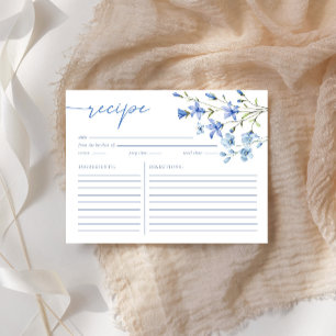 Papier Elégante Fête des mariées bleue Dusty Recette Cart