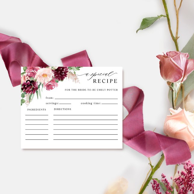 Papier Elégante Fête des mariées rose Brousse Bourgogne R (Créateur téléchargé)