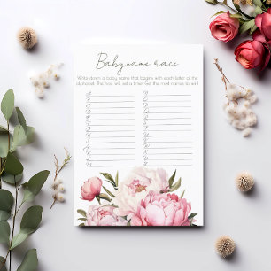 Papier Elégante pelouse de bouquet jeu de course de nom d