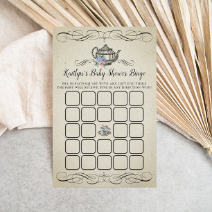 Papier Elégante Tea Party Vintage   Bingo Baby shower