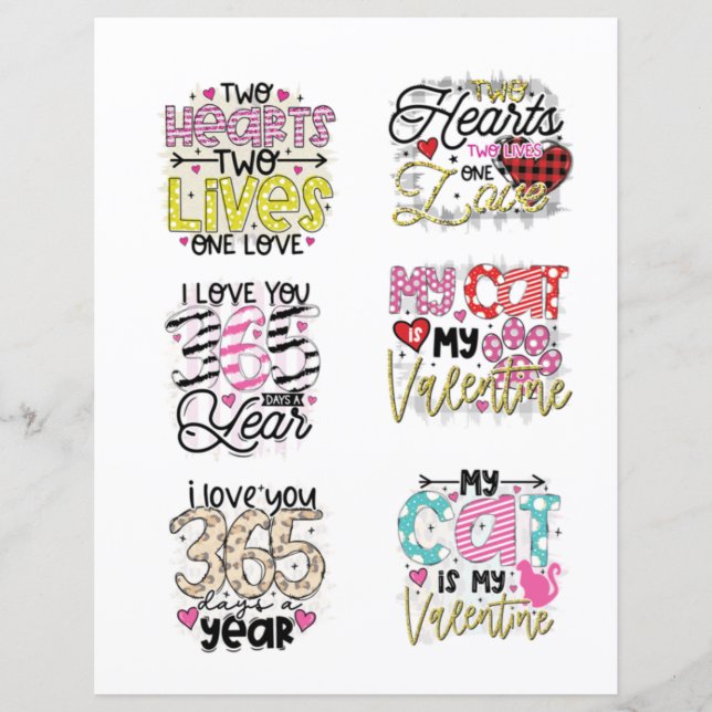 Papier Éléments d'album scrapbook romantiques pour la Sai (Devant)