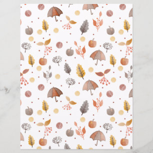 Papier Éléments horaires d'automne