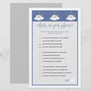 Papier Eléphant Baby shower jeu Ce qui est sur votre télé