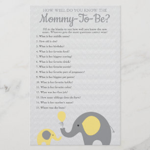 Papier Eléphant Jaune Comme Tu Connais Maman Pour Être