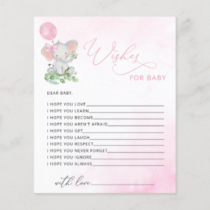 Papier Elephant Wives for Baby shower Game Card