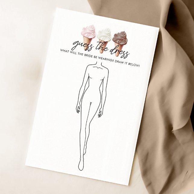 Papier Elle a été récupérée Douche Devinez Le Jeu De Robe (Créateur téléchargé)