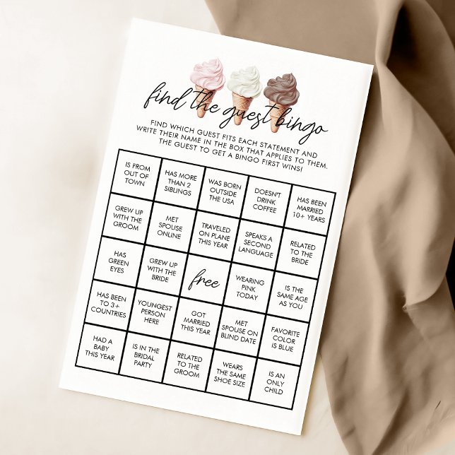 Papier Elle a été récupérée Fête des mariées Bingo Jeu (Créateur téléchargé)