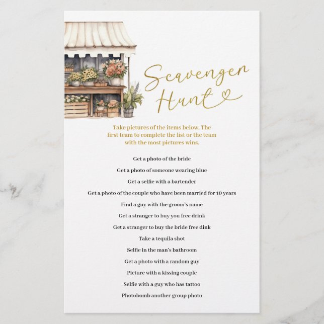 Papier Elle n’est pas sur le marché Chasse aux Jeu (Devant)