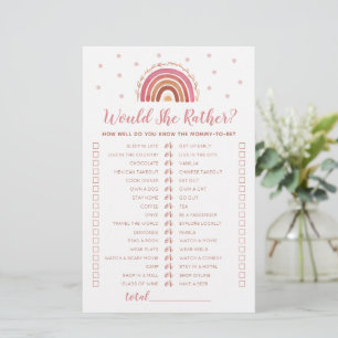 Papier Elle Préférerait Jouer Baby shower Arc-En-Ciel Boh
