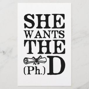Papier Elle veut le doctorat