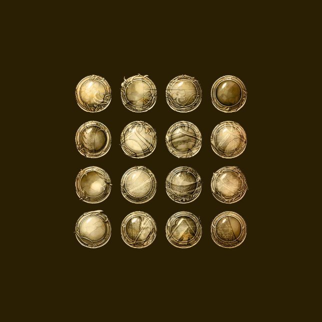 Papier Embellissements de album de boutons anciens (Créateur téléchargé)